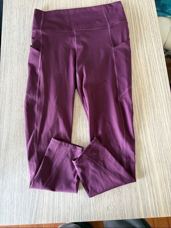 Fabletics Pants - Fabletics PureLuxe High Rise Leggings Burgundy Purple Size M